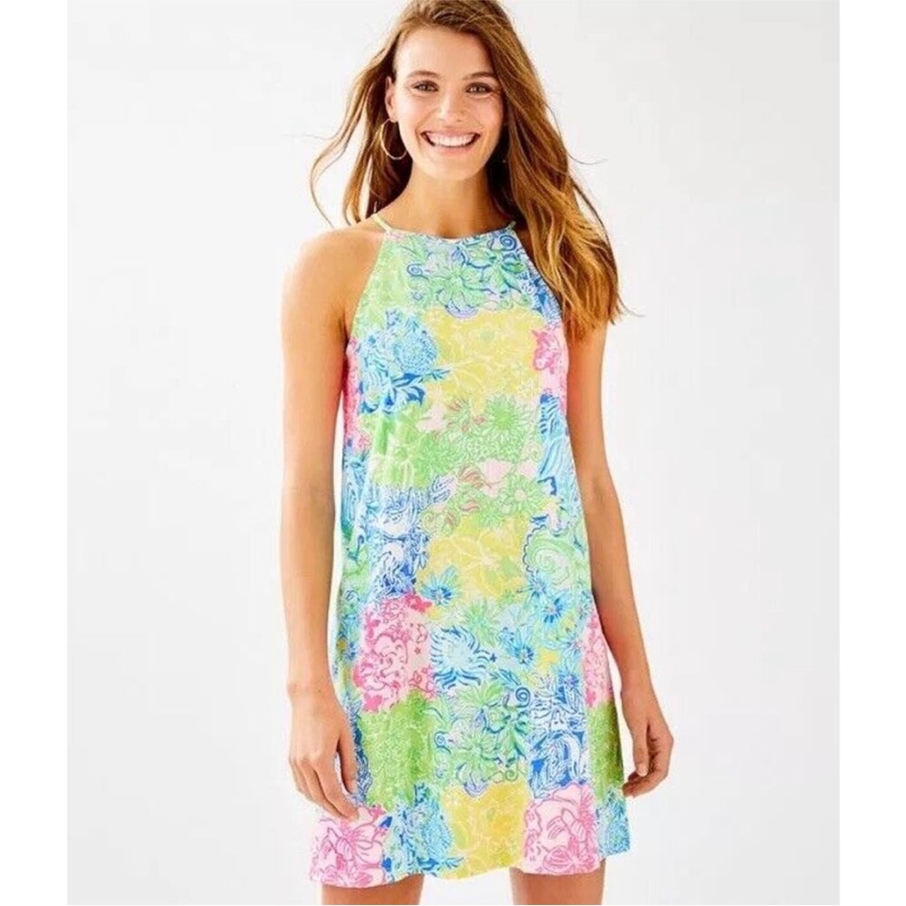 Lilly Pulitzer Margot Swing Dress SZ XS Multi Cheek To Cheek